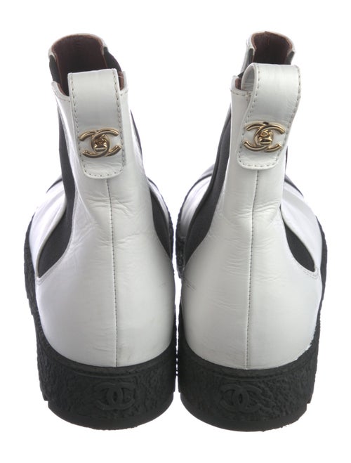 Chanel 2021 Interlocking CC Logo Chelsea Boots