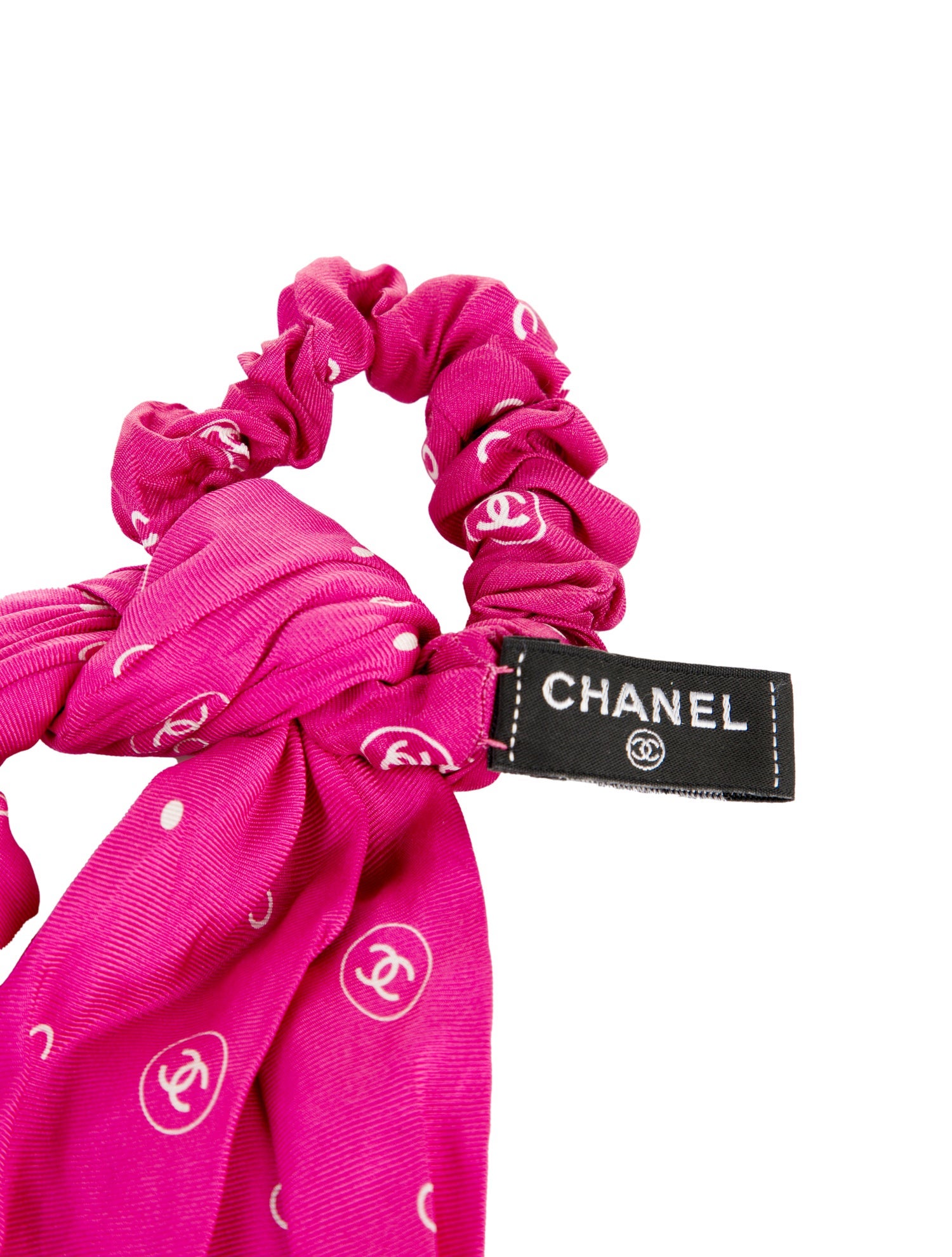 Chanel CC Silk Hair Tie