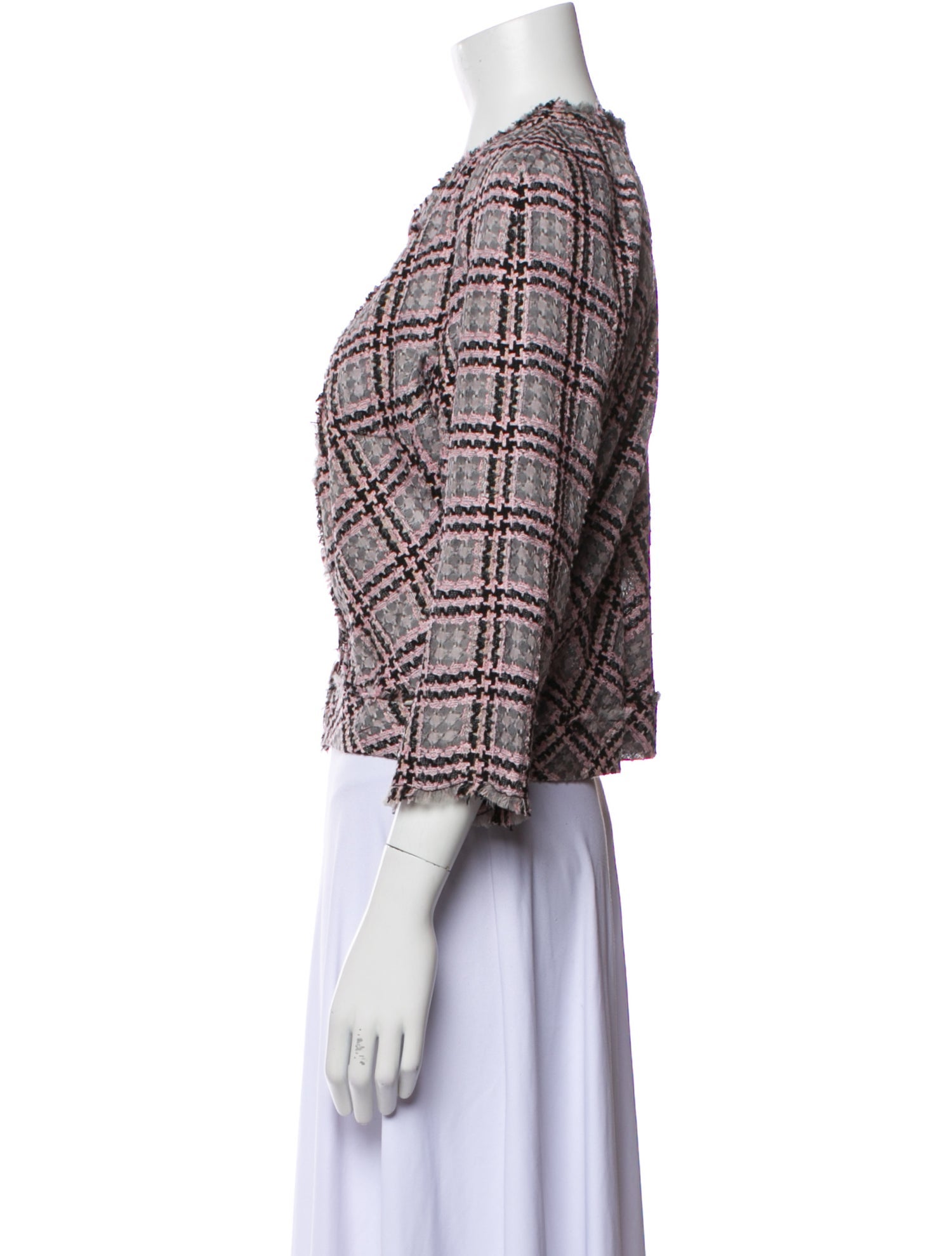 Chanel 2011 Plaid Print Evening Jacket