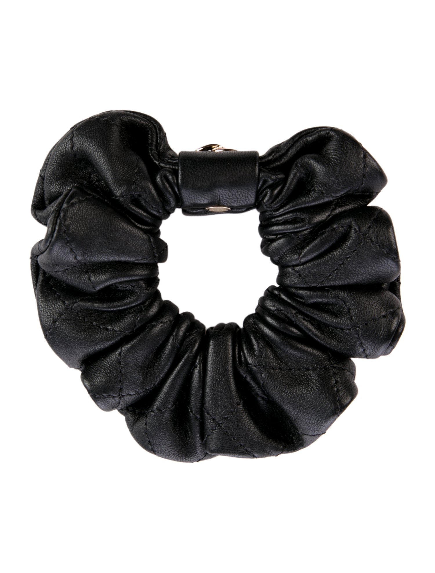 Chanel CC Quilted Scrunchie