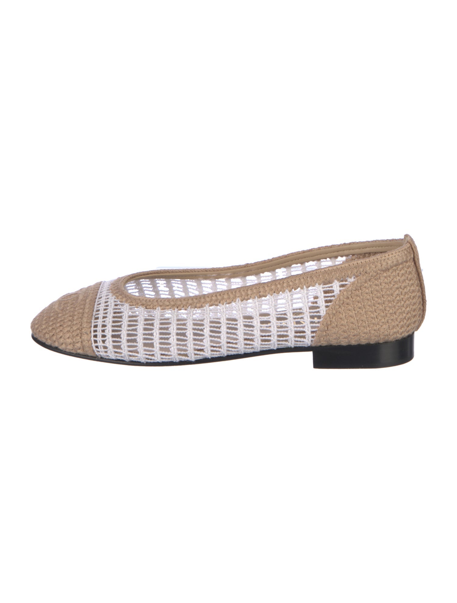 Chanel 2025 Interlocking CC Logo Ballet Flats