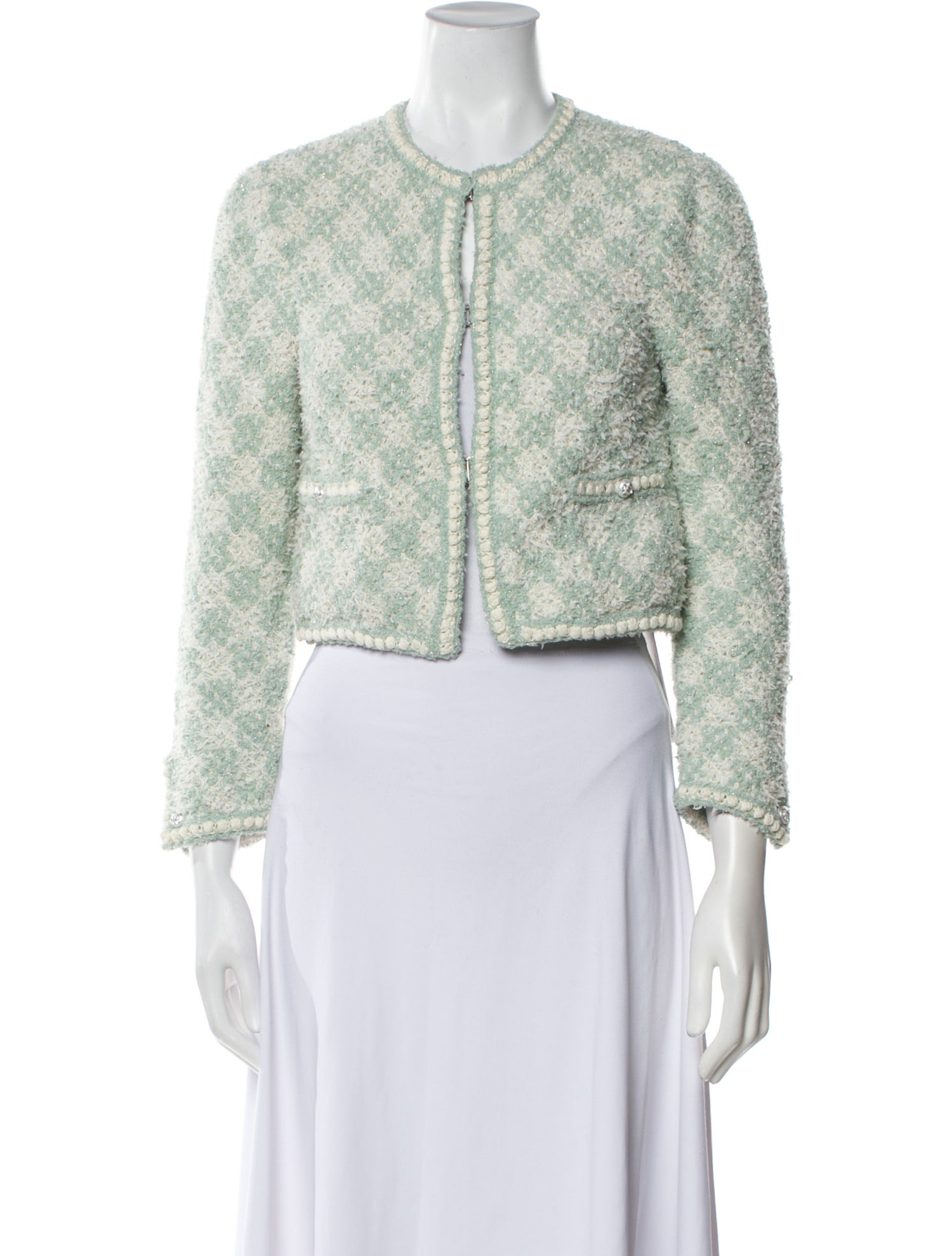 Chanel 2023 Tweed Pattern Evening Jacket