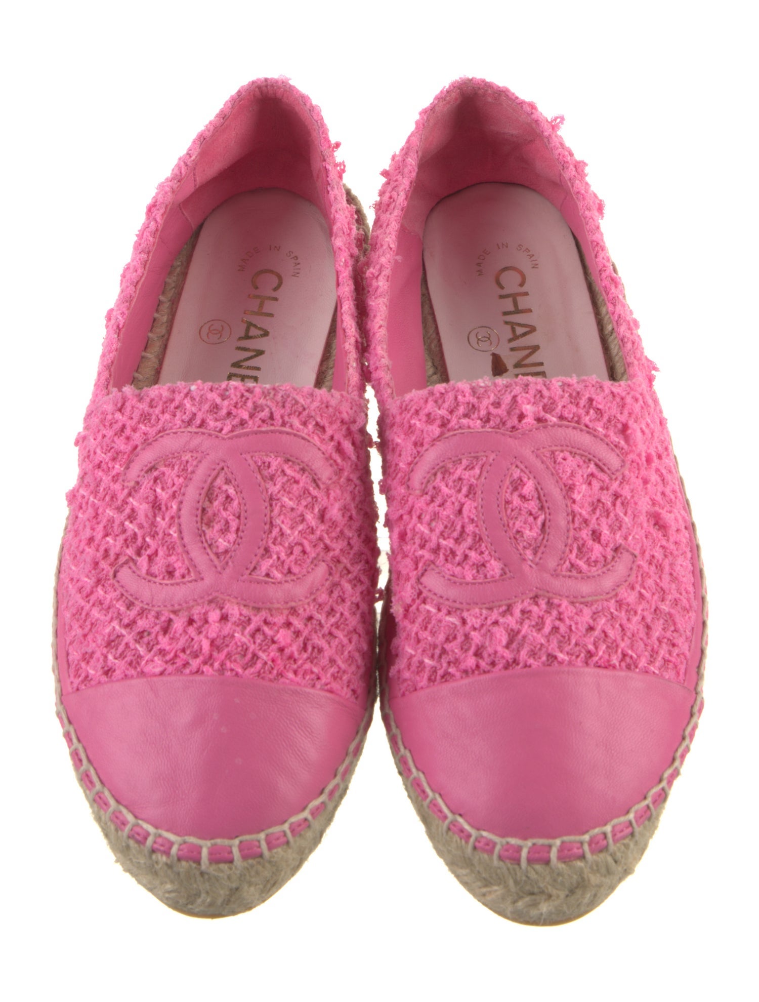 Chanel 2024 Interlocking CC Logo Espadrille Sneakers