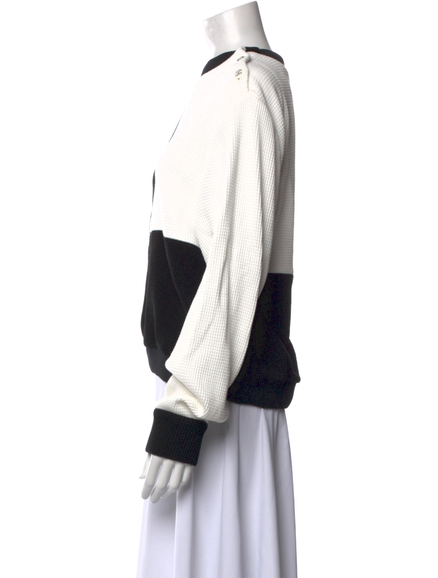 Chanel 2021 Colorblock Pattern Sweatshirt