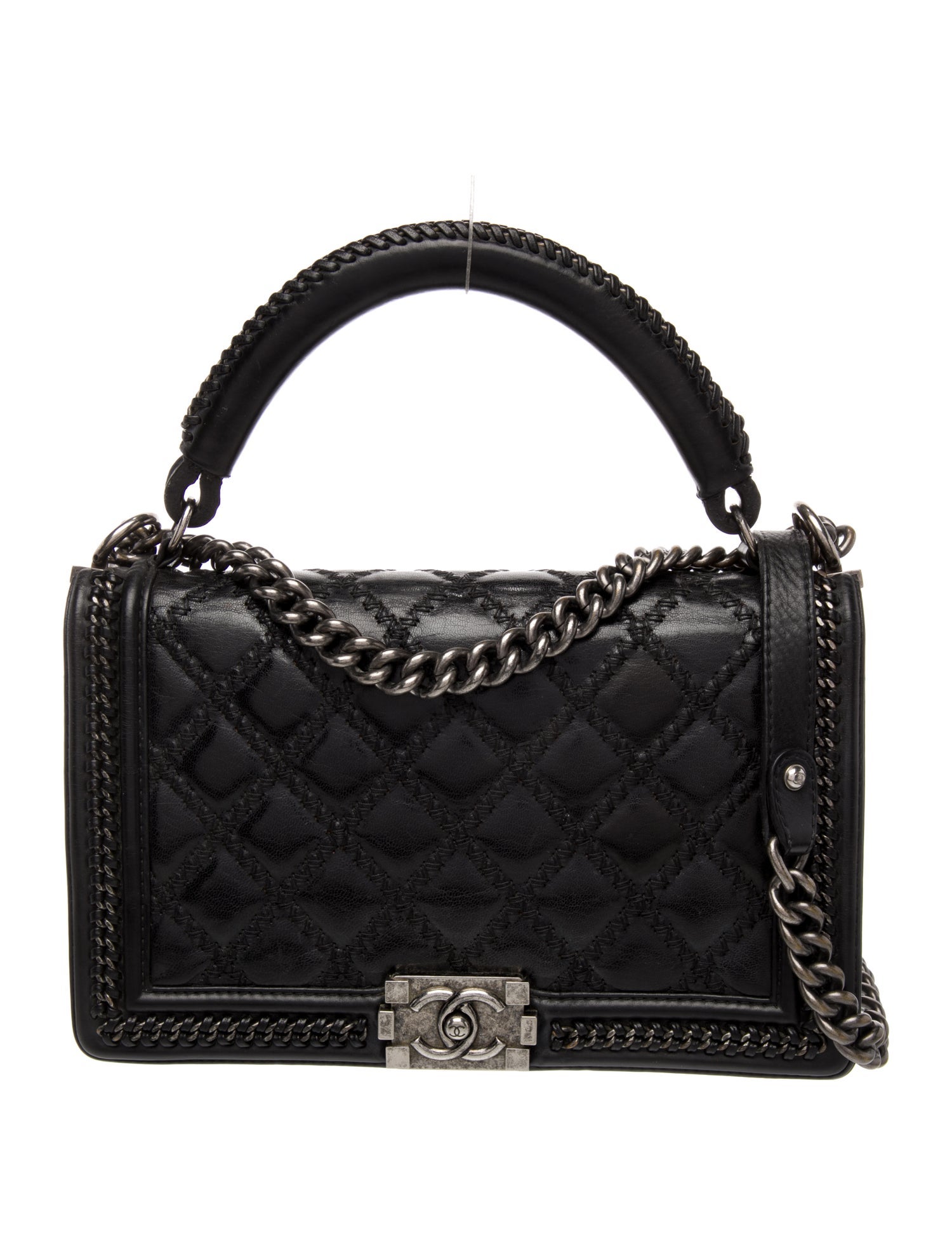 Chanel Medium Chain Around Top Handle Boy Bag