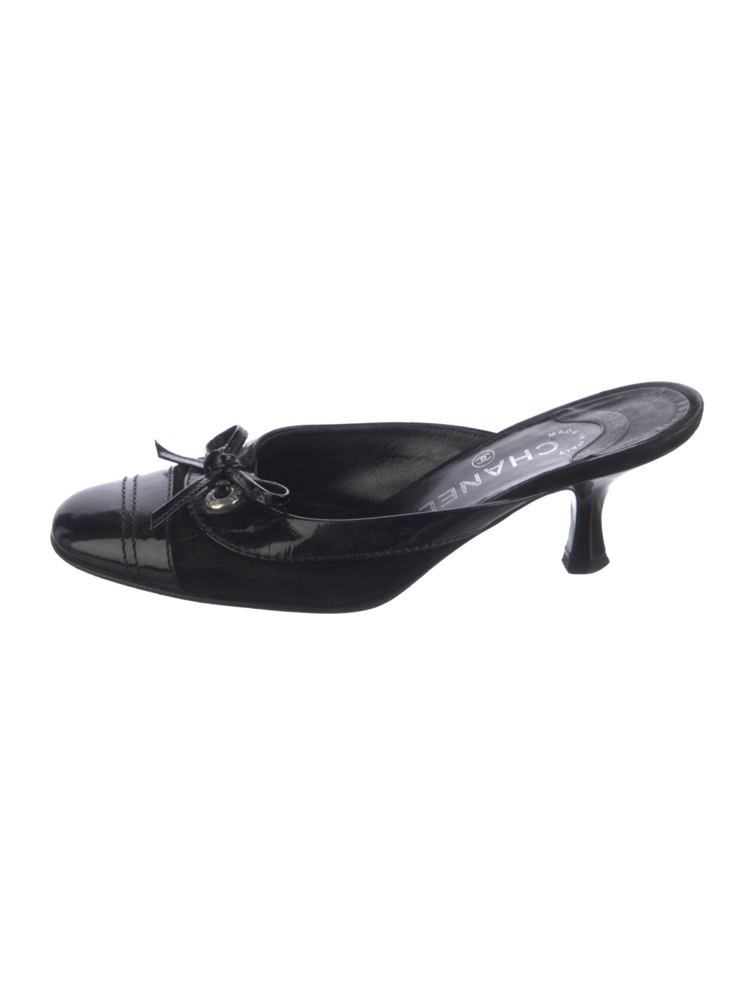 Chanel 2004 Interlocking CC Logo Mules