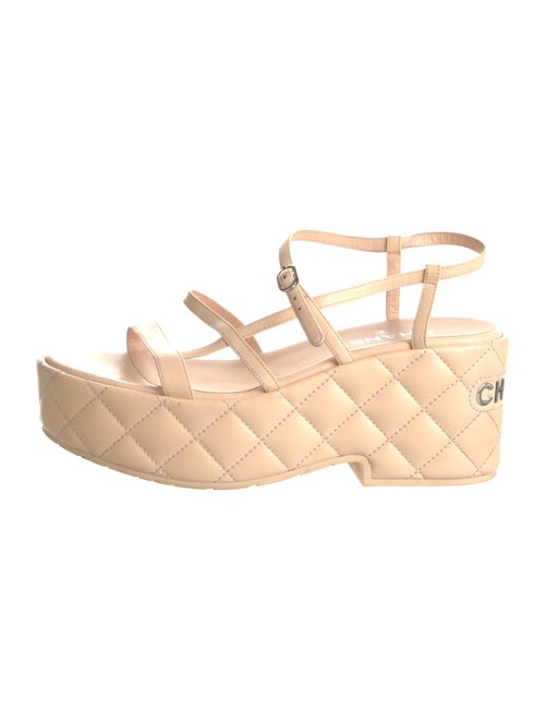Chanel 2023 Interlocking CC Logo Sandals