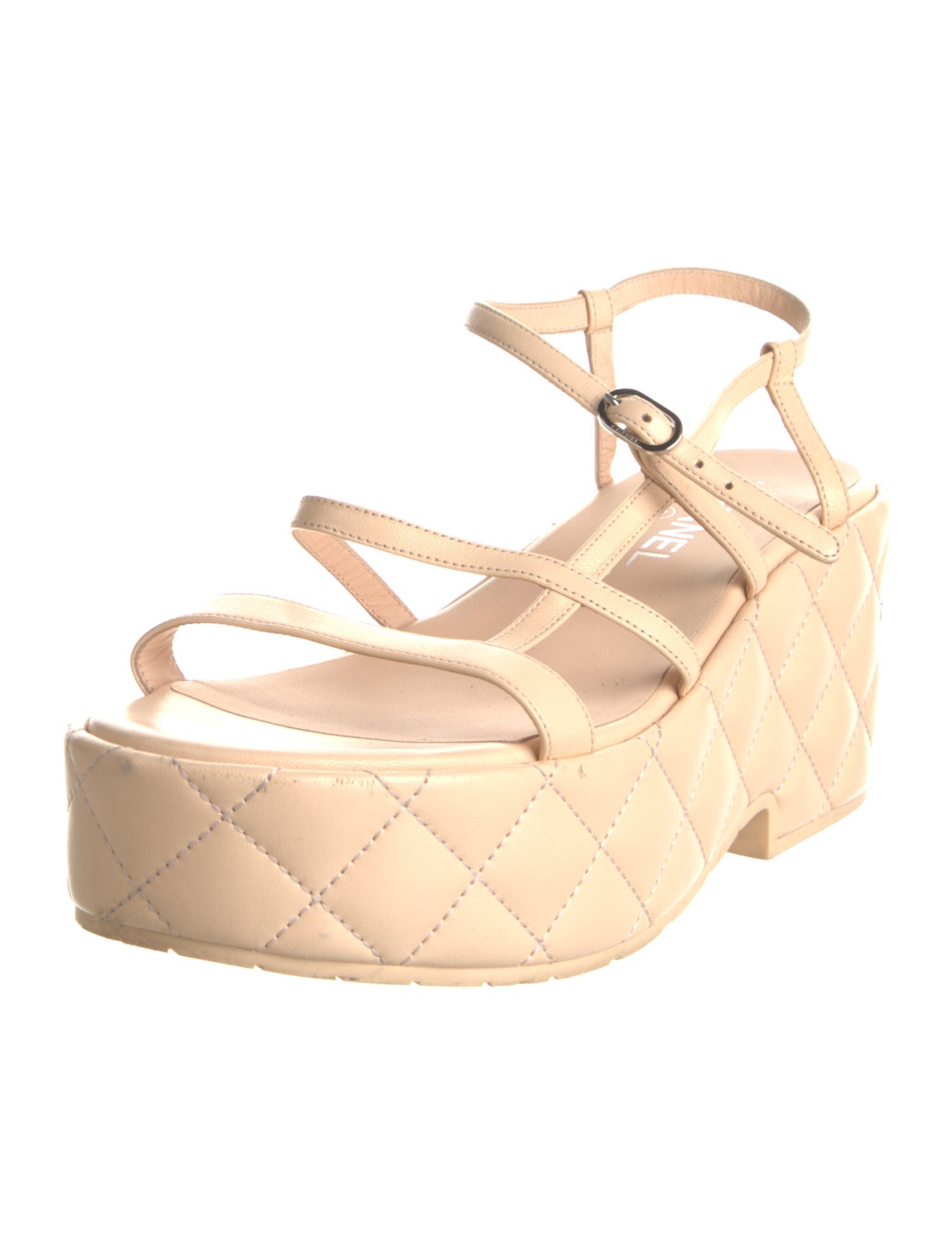 Chanel 2023 Interlocking CC Logo Sandals