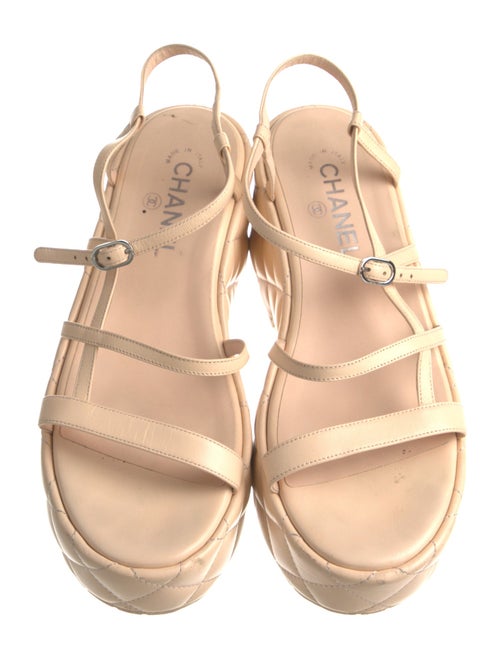 Chanel 2023 Interlocking CC Logo Sandals