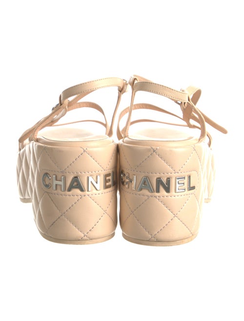 Chanel 2023 Interlocking CC Logo Sandals