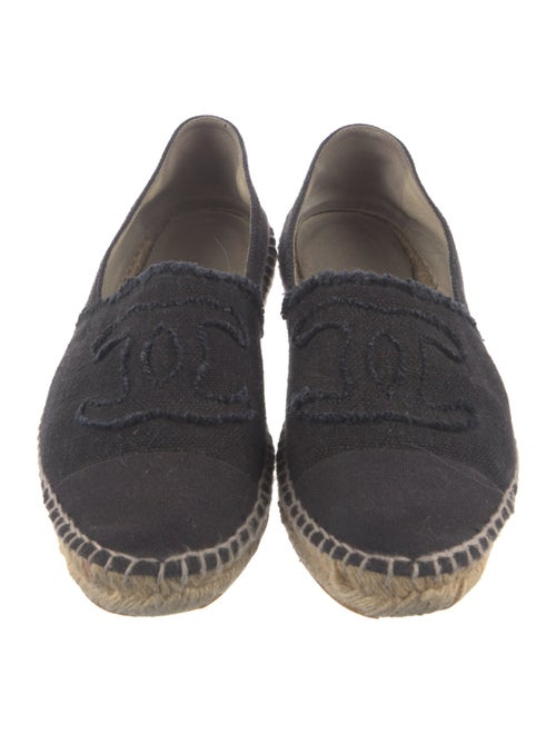Chanel Interlocking CC Logo Canvas Espadrilles