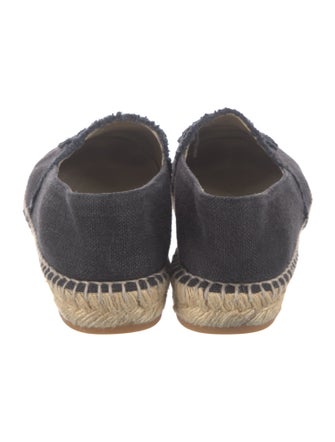 Chanel Interlocking CC Logo Canvas Espadrilles