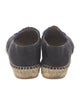 Chanel Interlocking CC Logo Canvas Espadrilles