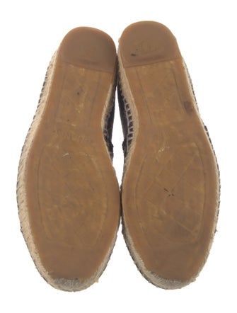 Chanel Interlocking CC Logo Canvas Espadrilles