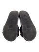 Chanel Interlocking CC Logo Leather Slides