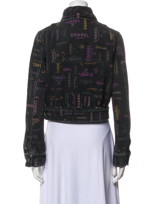 Chanel 2022 Printed Denim Jacket
