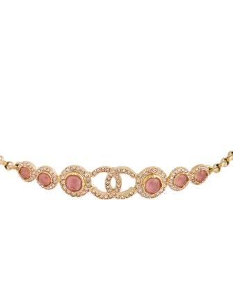 Chanel 2023 Strass CC Choker Necklace