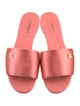 Chanel Interlocking CC Logo Satin Slides