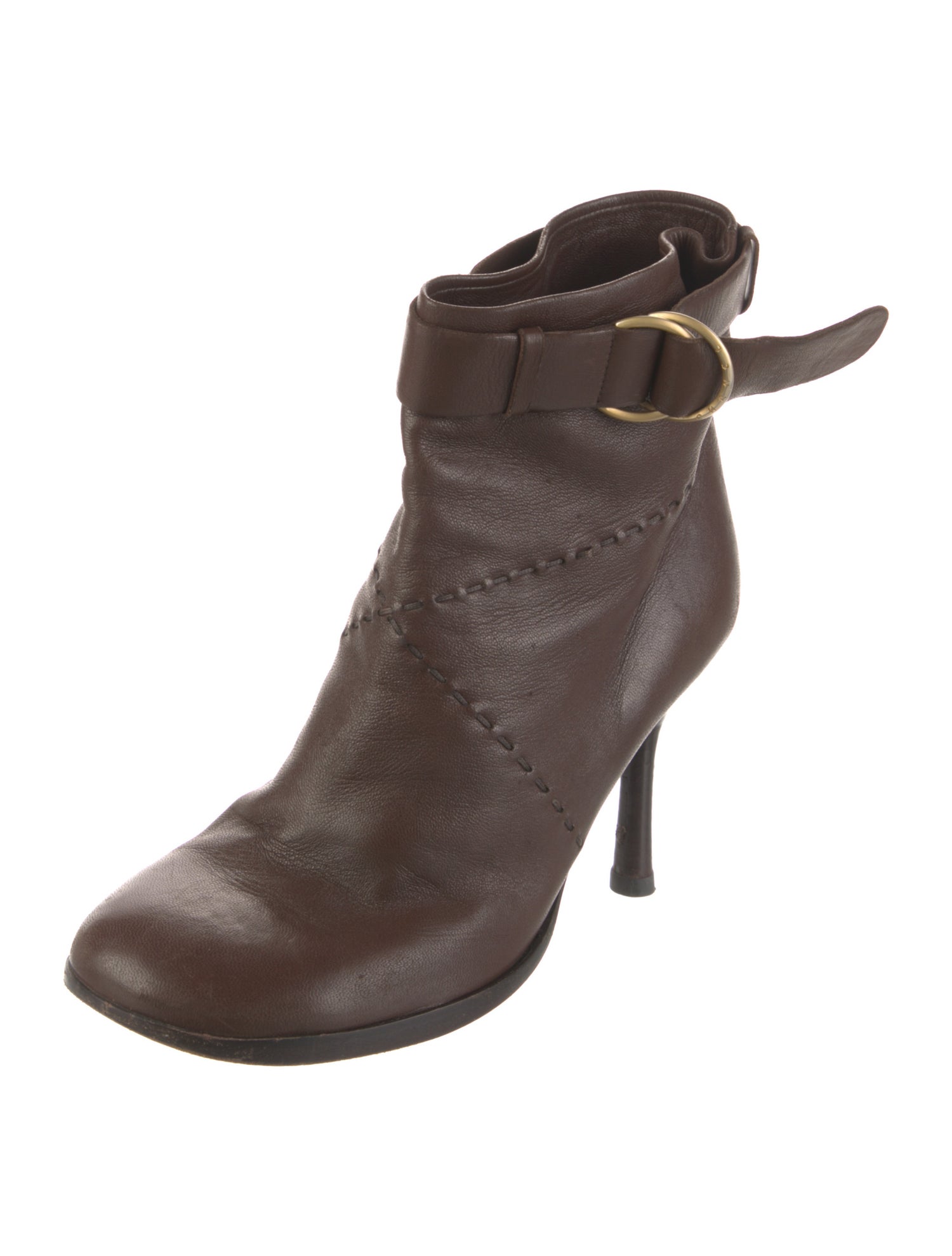 Chanel Interlocking CC Logo Leather Boots