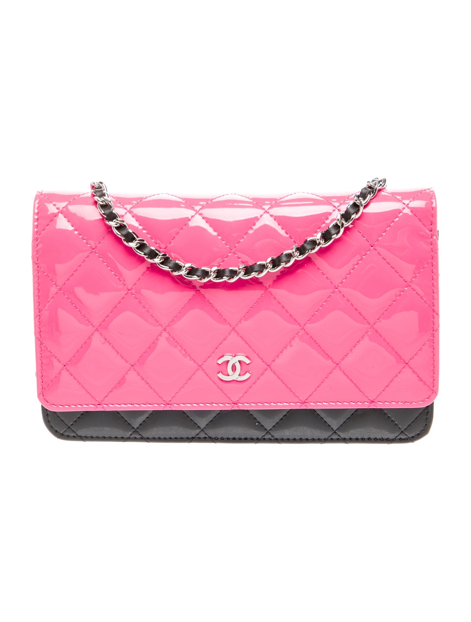 Chanel Patent Wallet On Chain