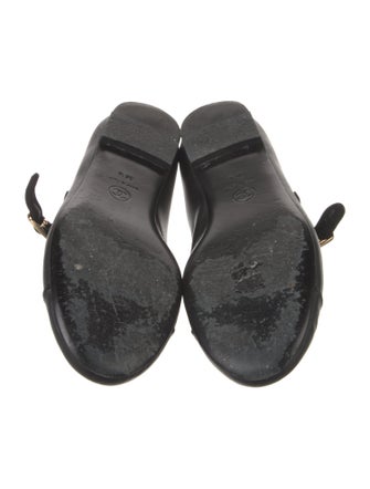 Chanel 2024 Interlocking CC Logo Mary Jane Flats