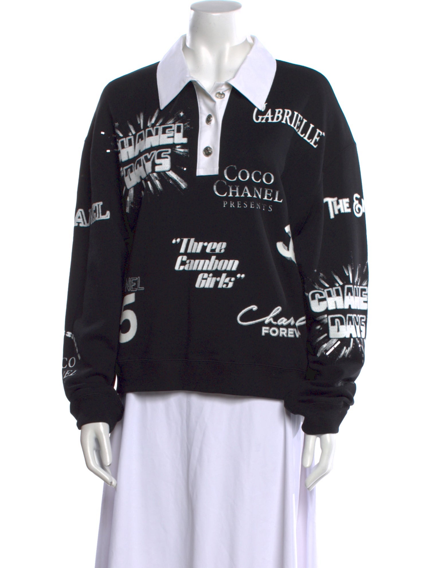 Chanel 2021 Graphic Print Sweatshirt