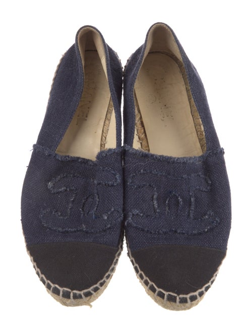 Chanel Interlocking CC Logo Canvas Espadrilles