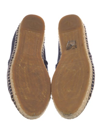 Chanel Interlocking CC Logo Canvas Espadrilles