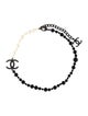 Chanel Faux Pearl & Resin CC Collar Necklace