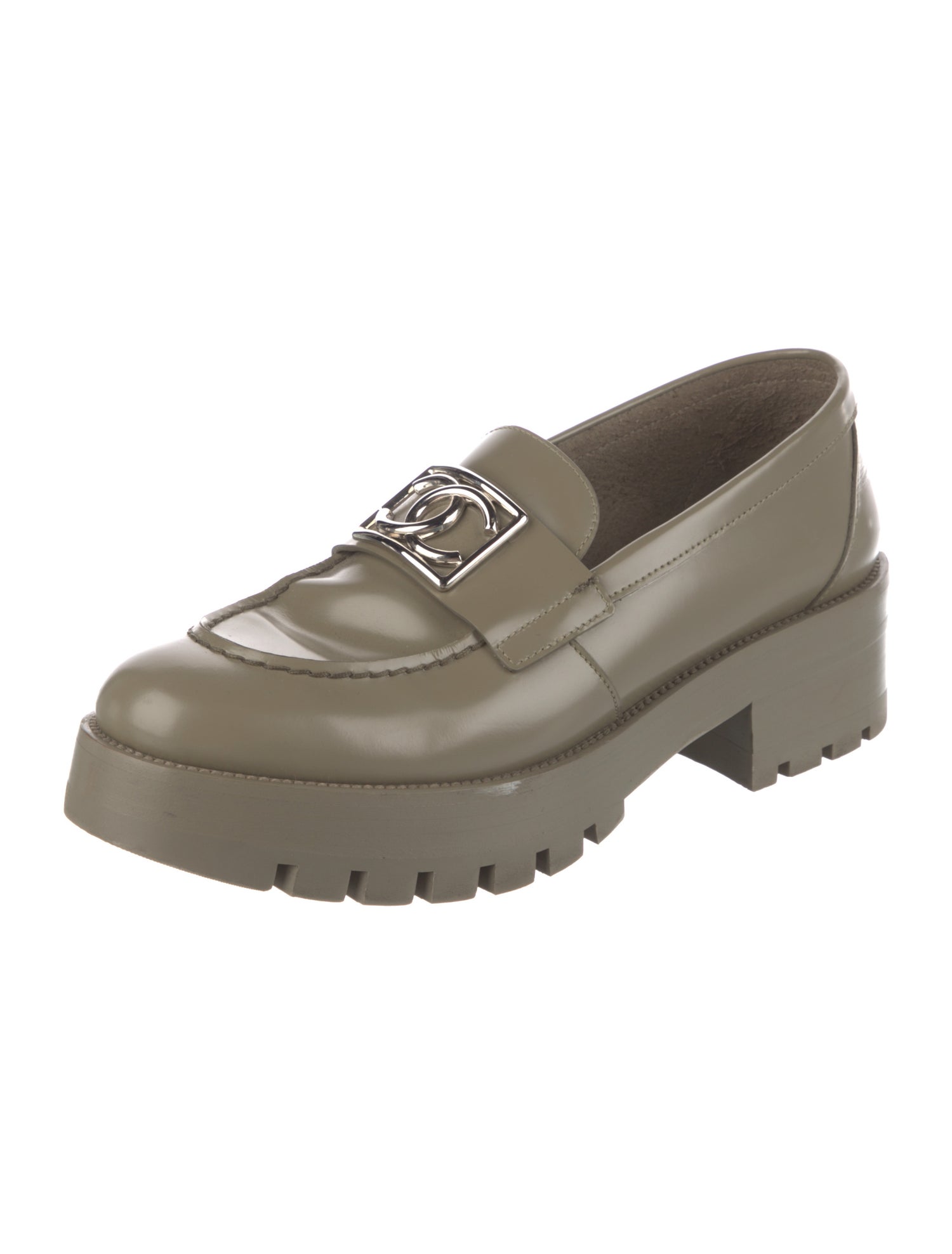 Chanel 2023 Interlocking CC Logo Loafers