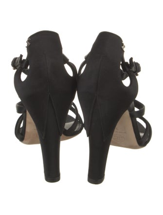 Chanel Gladiator Interlocking CC Logo Gladiator Sandals