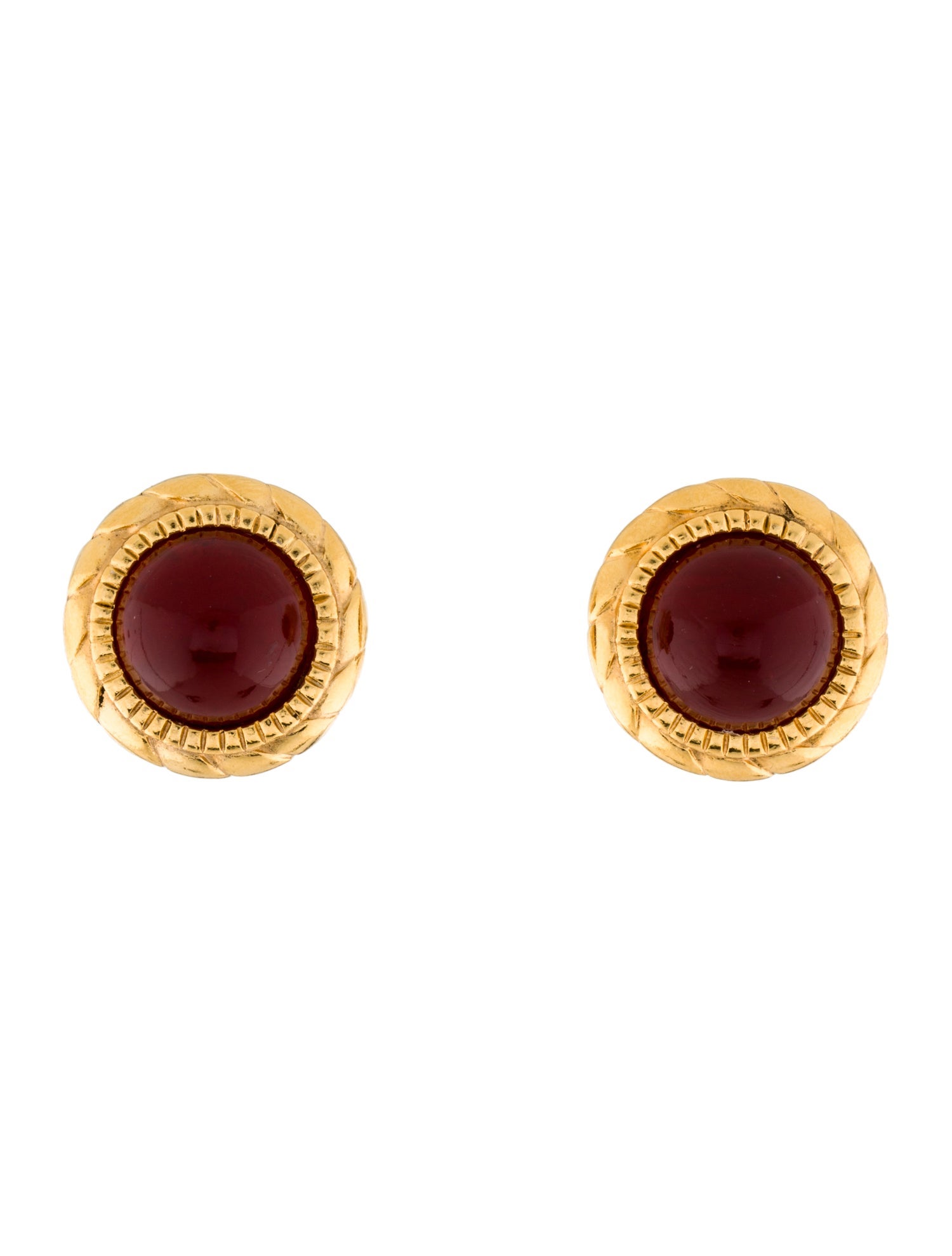 Chanel Vintage Gripoix Clip-On Earrings