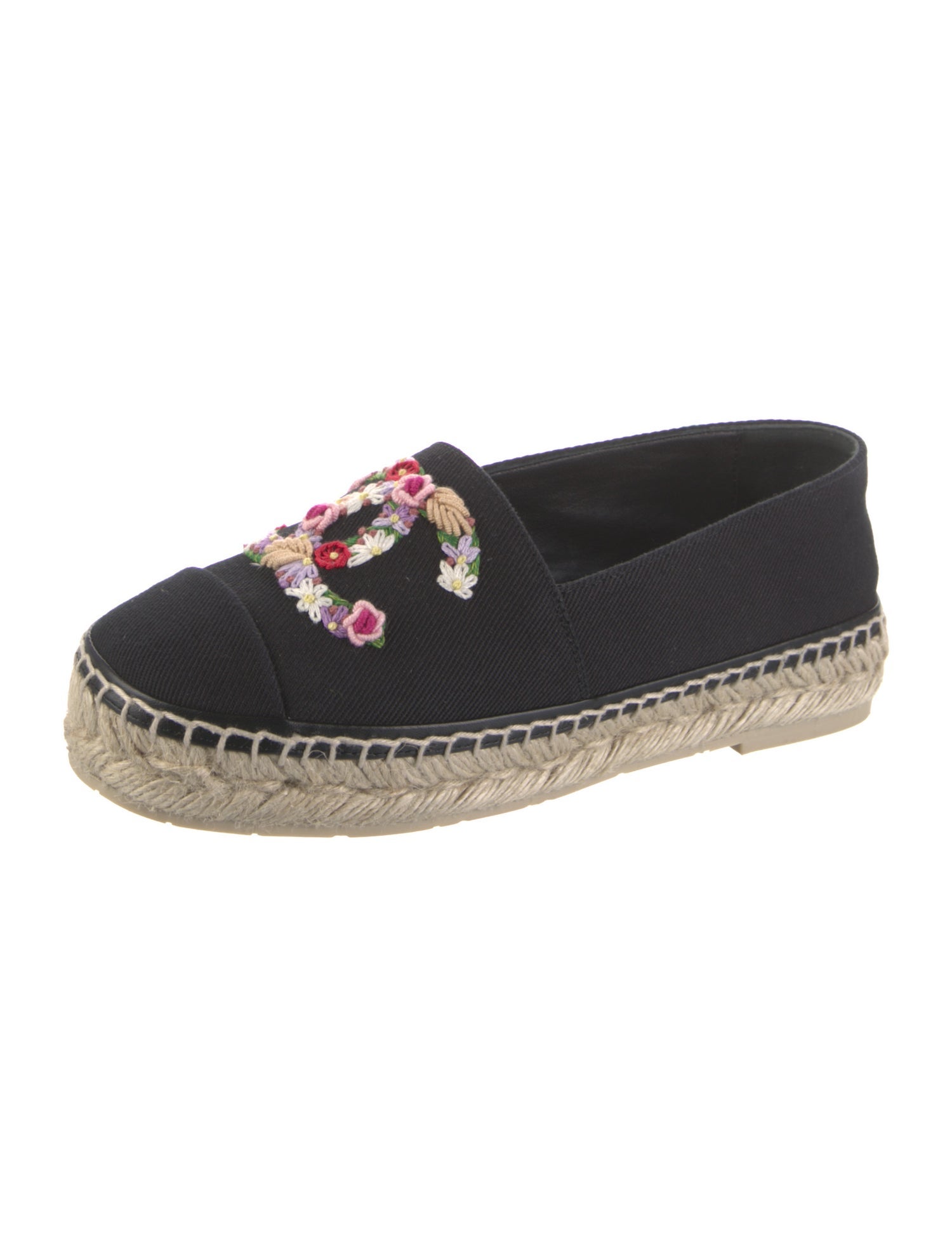 Chanel 2025 Interlocking CC Logo Espadrilles