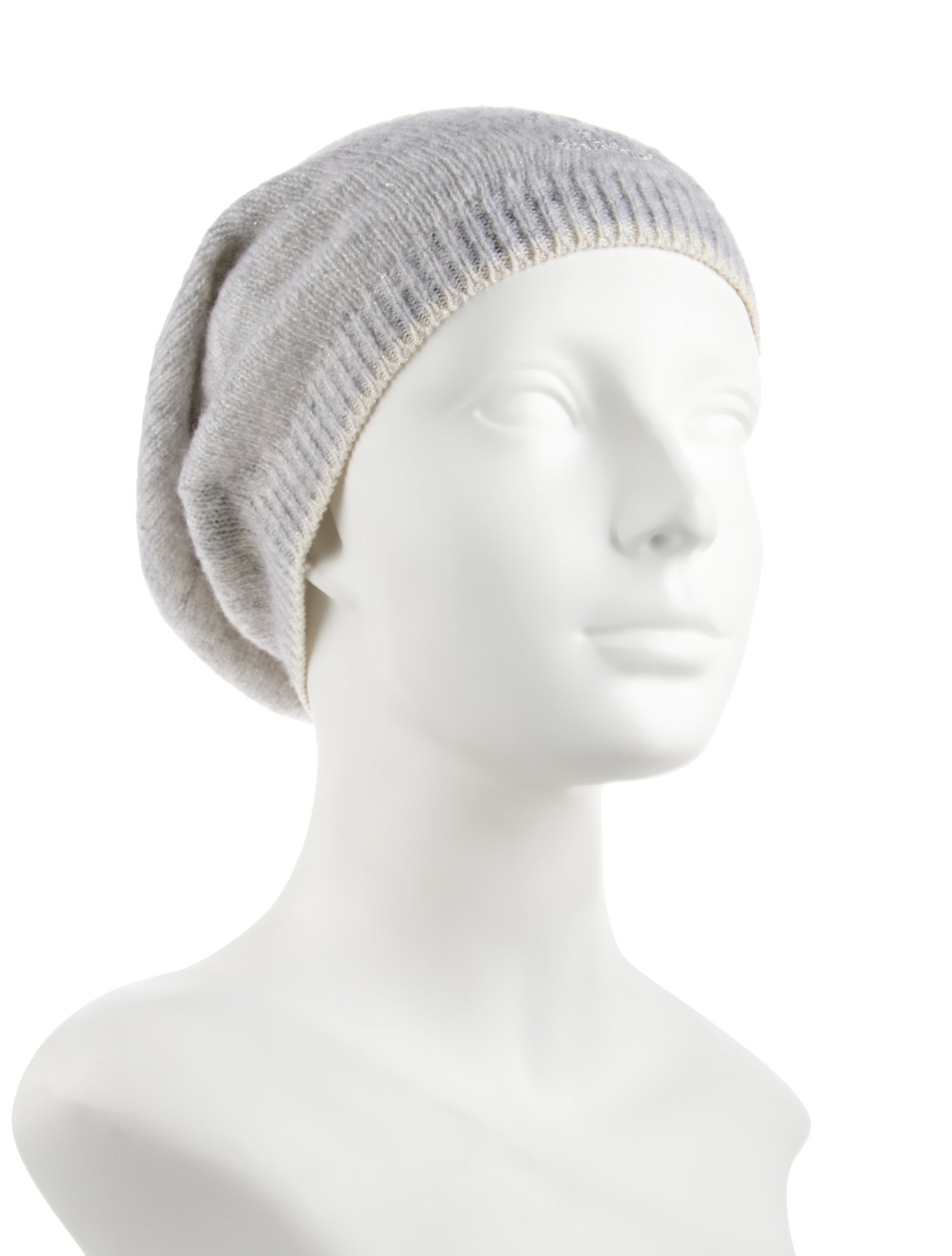 Chanel Metallic Cashmere CC Beanie