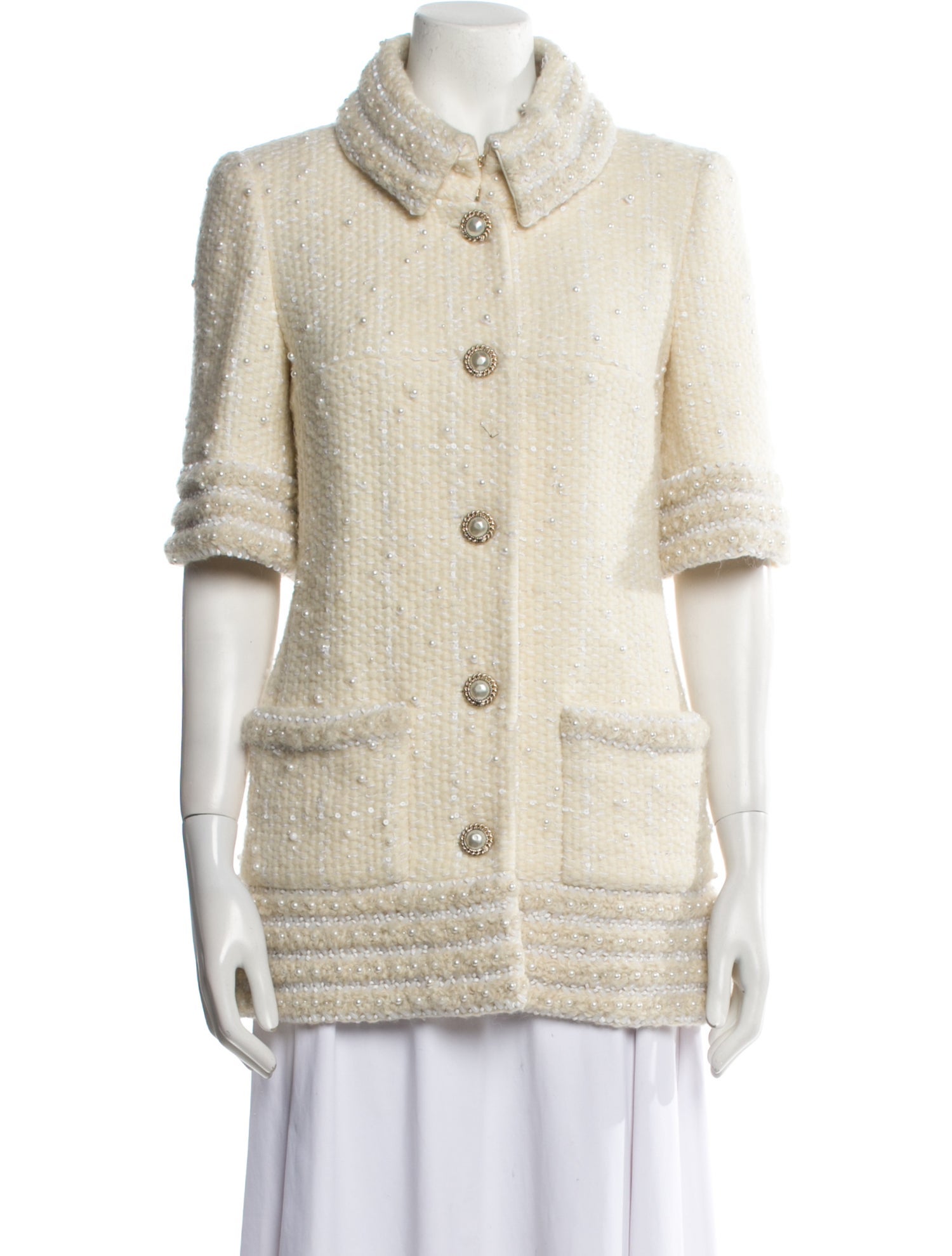 Chanel 2018 Paris-Hamburg Faux Fur Jacket