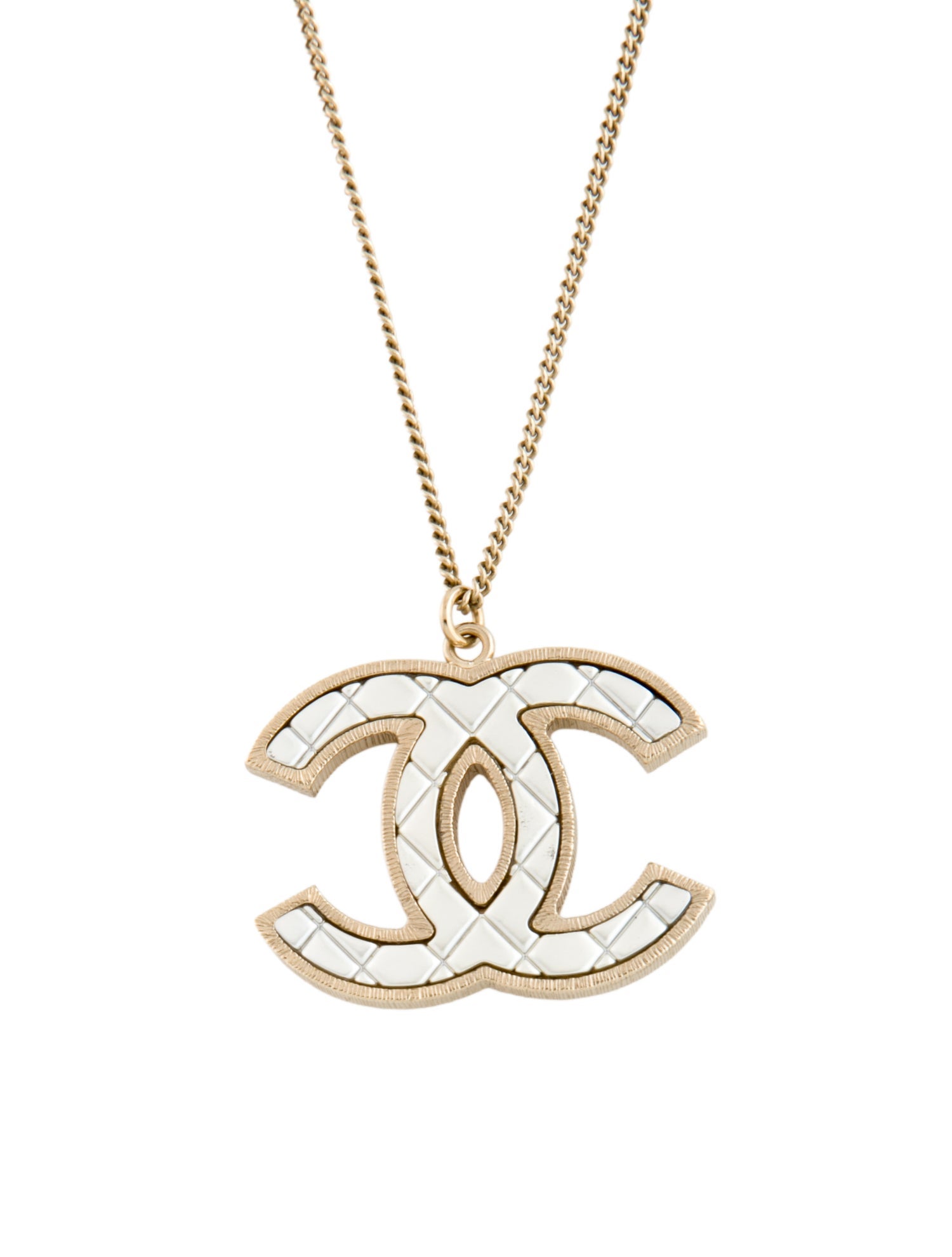 Chanel Resin Quilted CC Brooch