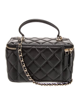 Chanel Small Top Handle Vanity Case w/ Chain