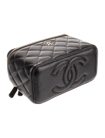 Chanel Small Top Handle Vanity Case w/ Chain