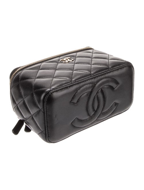 Chanel Small Top Handle Vanity Case w/ Chain