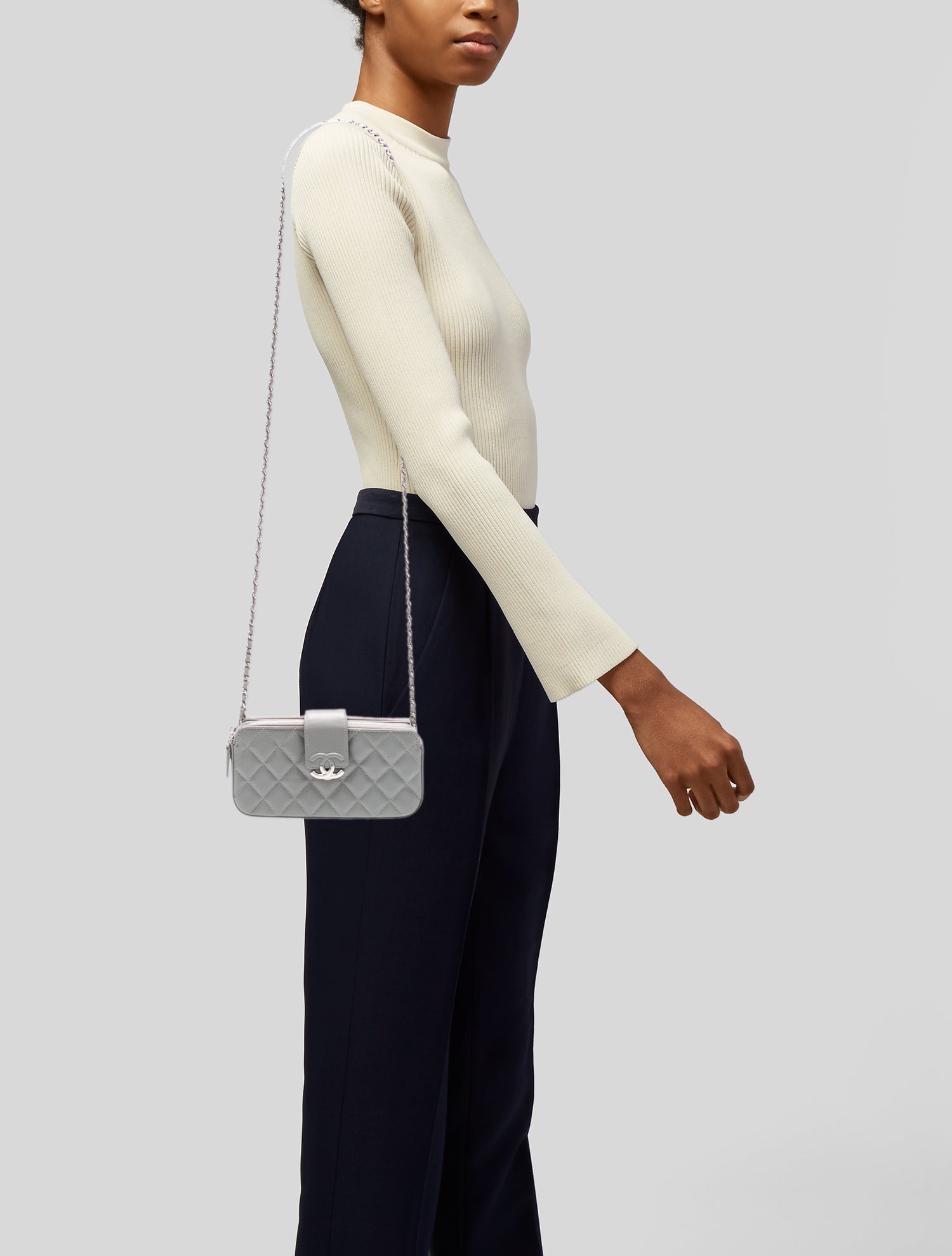 Chanel Chanel CC Box Clutch w/ Chain