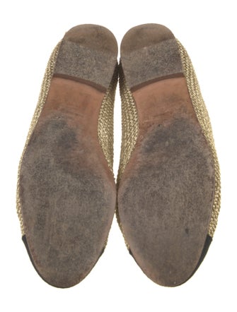 Chanel Interlocking CC Logo Leather Flats