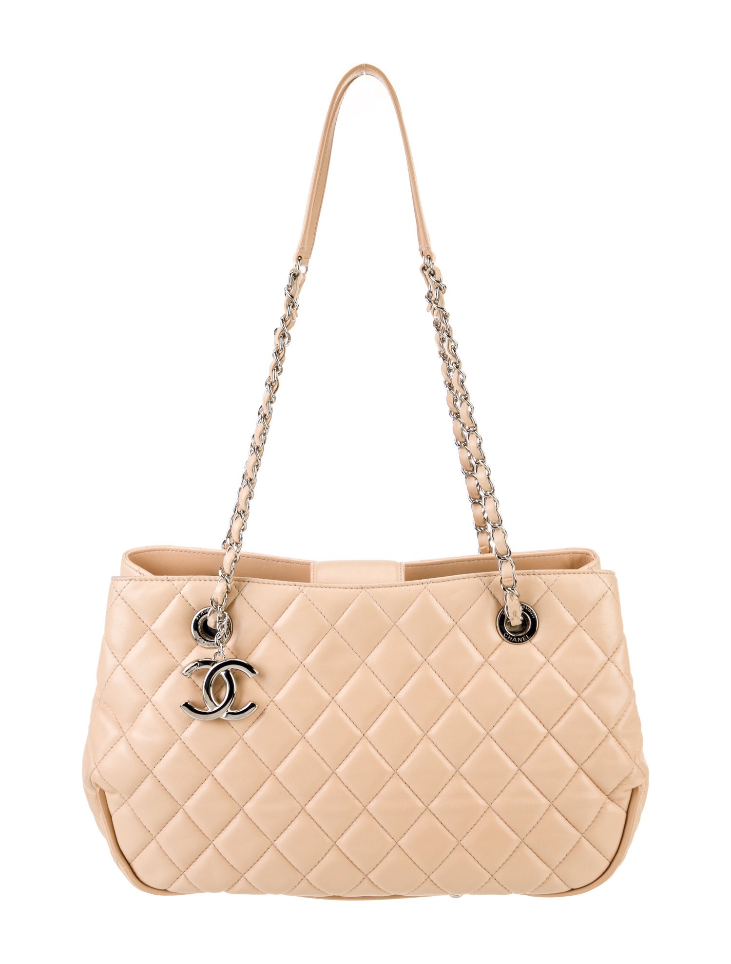 Chanel Quilted CC Shopping Tote