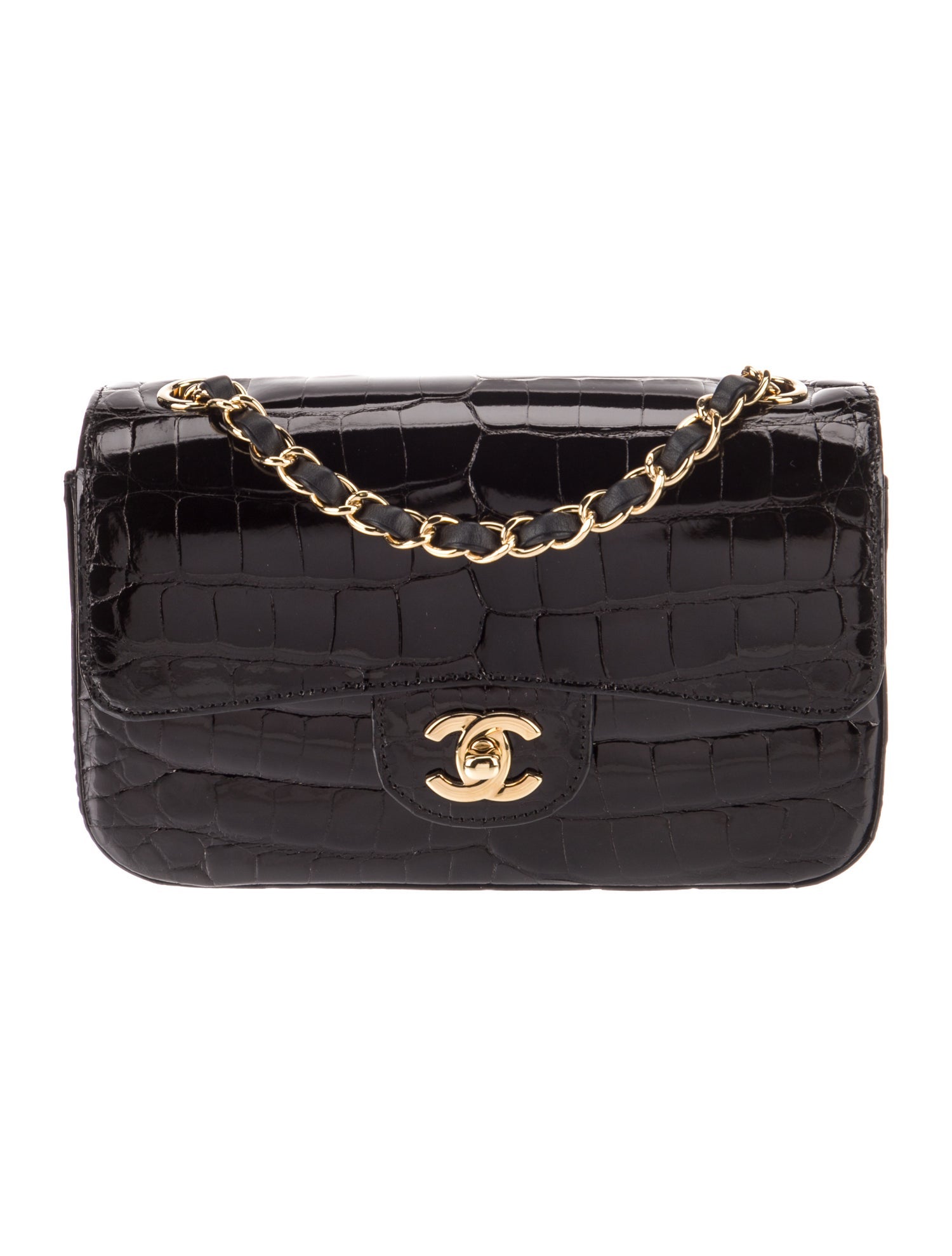 Chanel Classic Rectangular Mini Alligator Flap Bag
