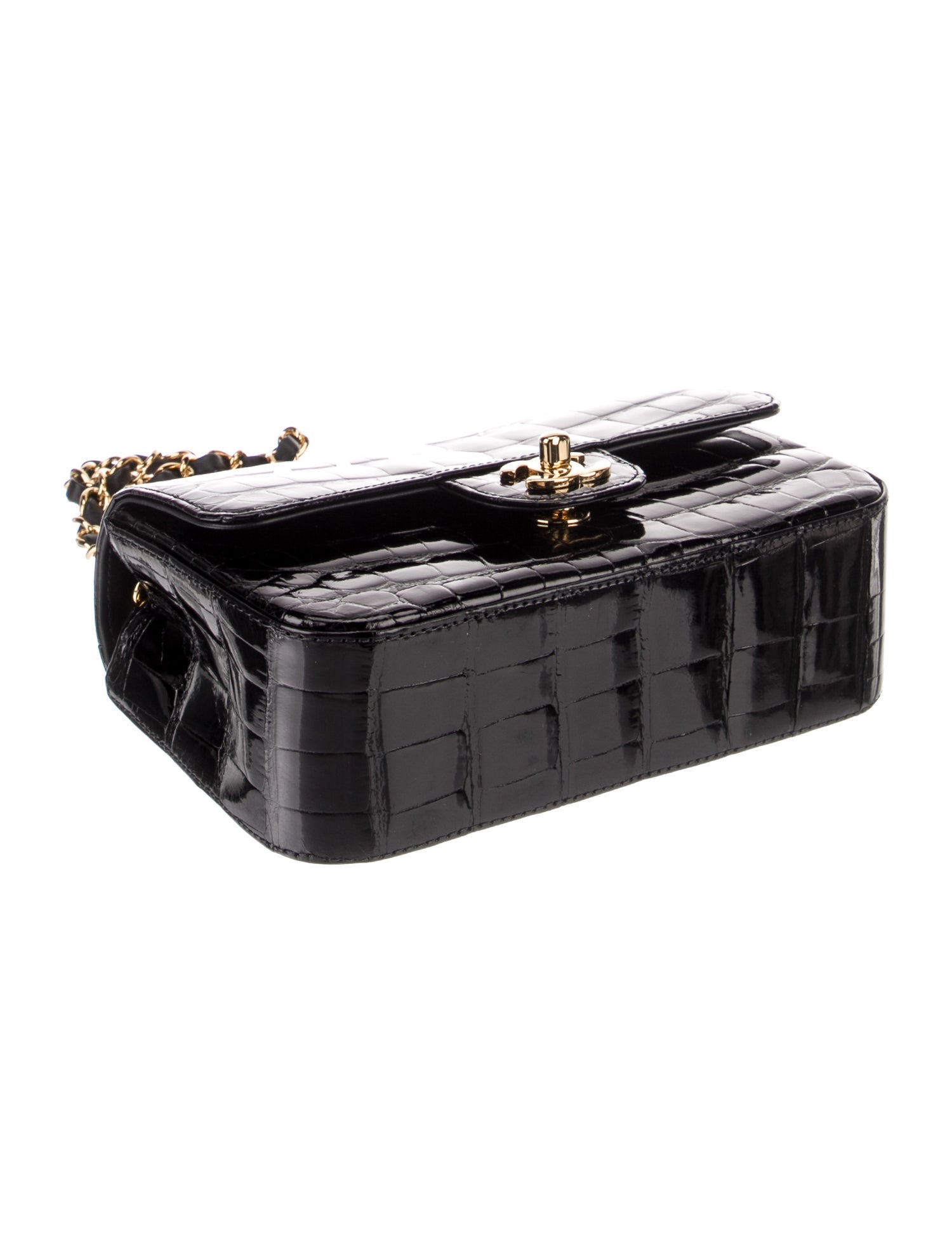 Chanel Classic Rectangular Mini Alligator Flap Bag