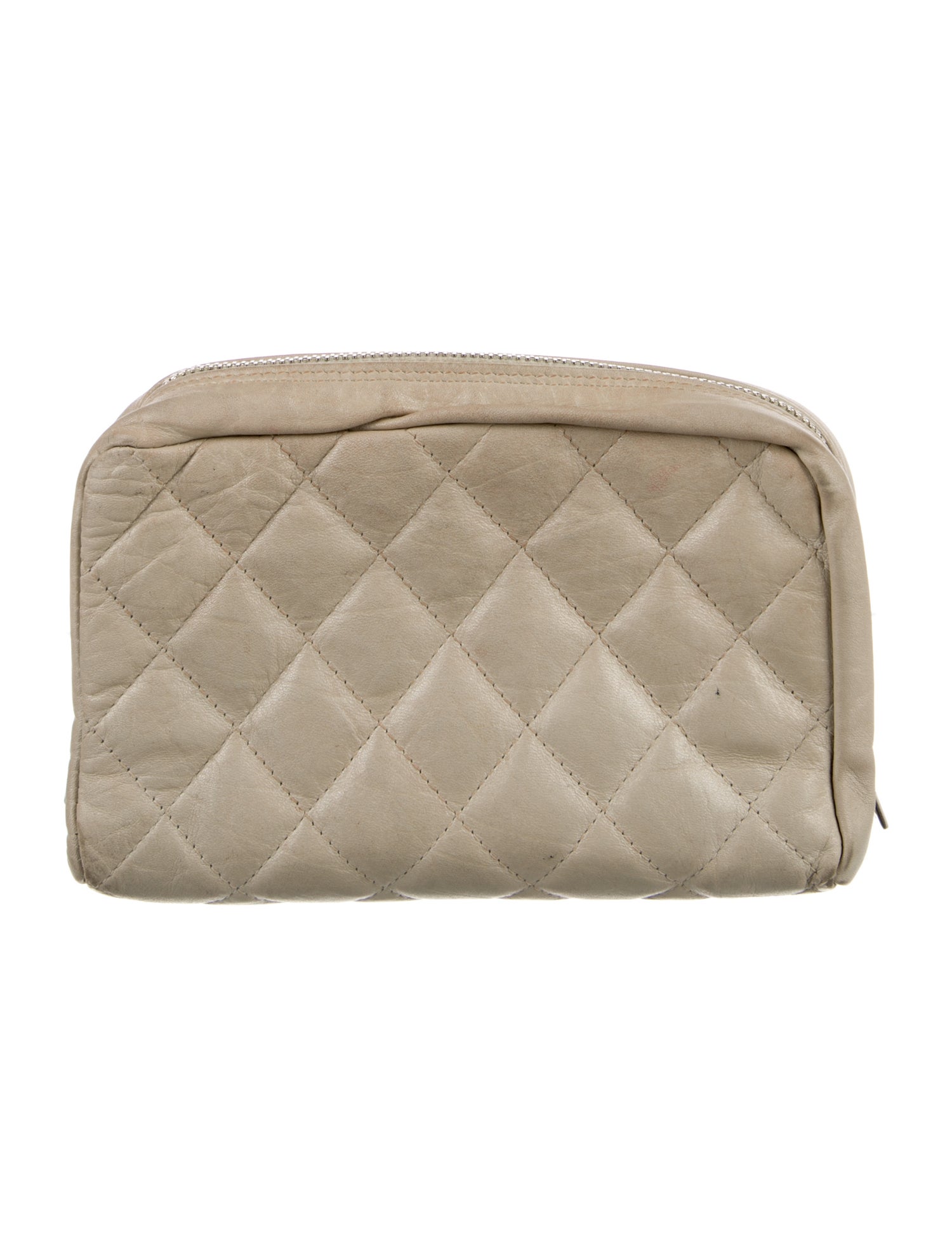 Chanel Quilted CC Cosmetic Pouch