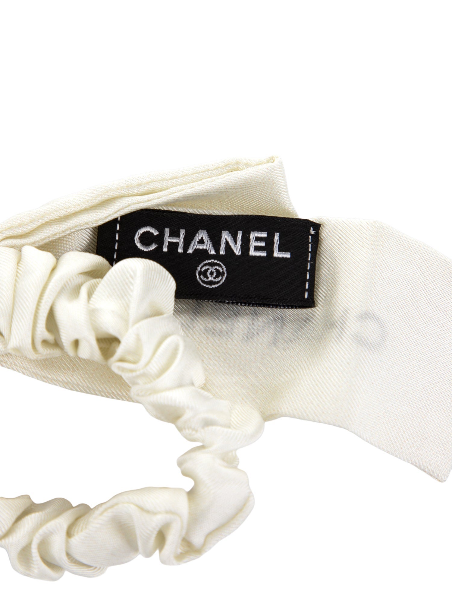 Chanel 2023 Silk Bow Scrunchie