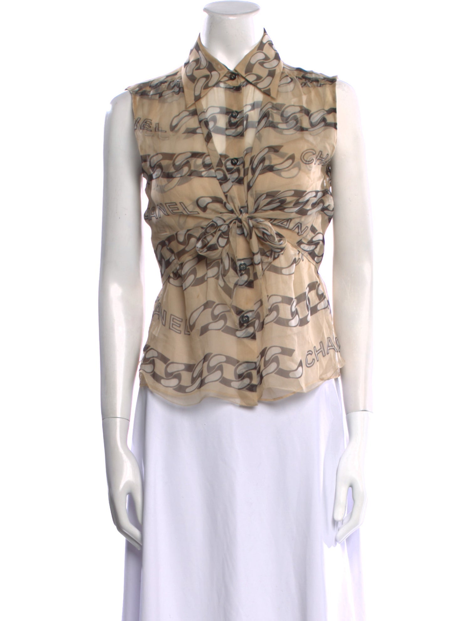 Chanel Vintage 2001 Button-Up Top