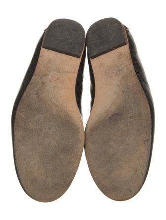 Chanel Interlocking CC Logo Patent Leather Flats