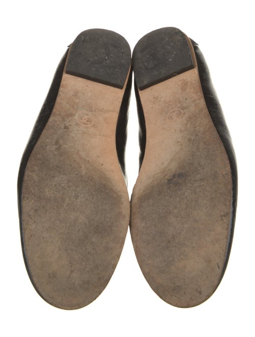 Chanel Interlocking CC Logo Patent Leather Flats