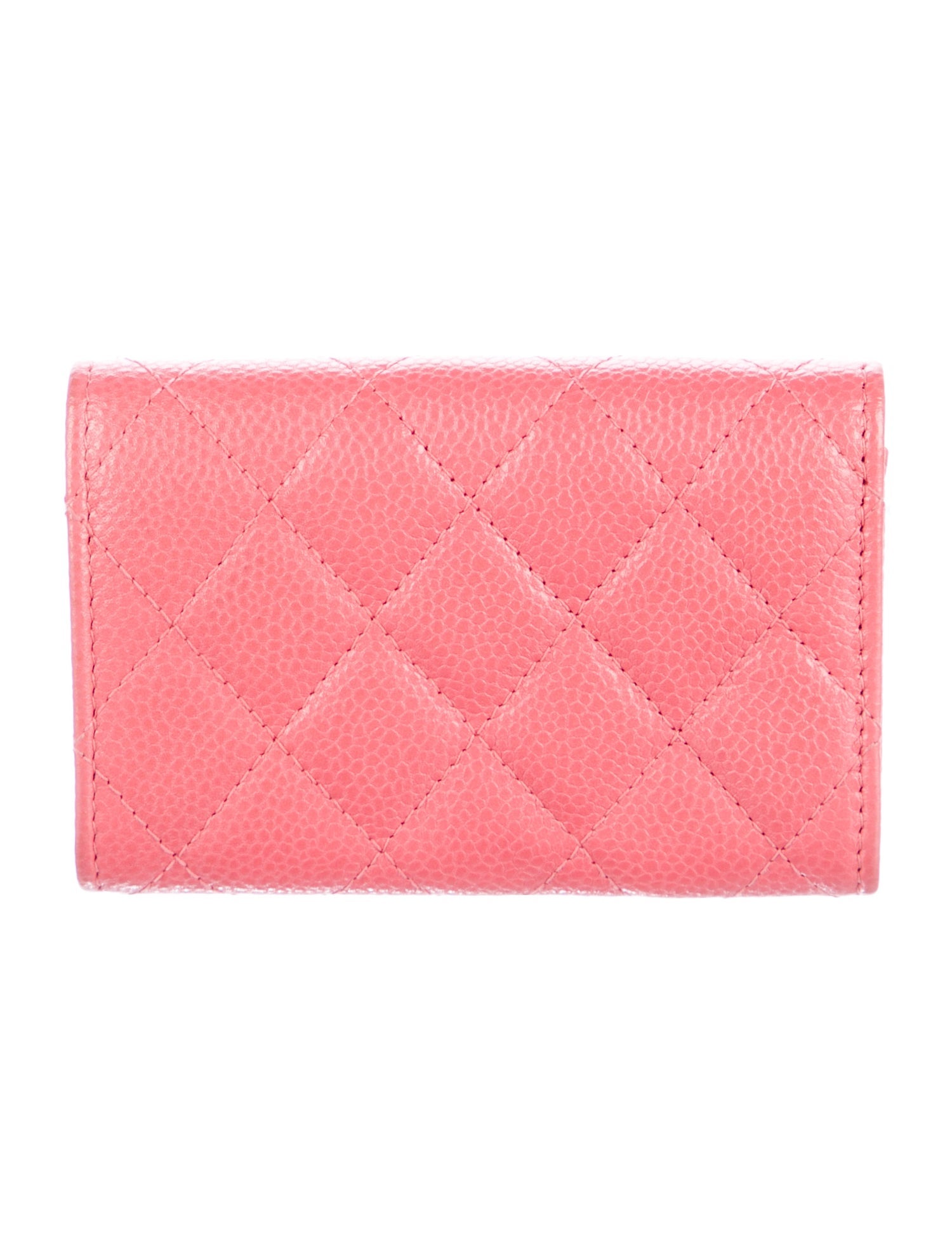 Chanel Classic Flap Cardholder Interlocking CC Logo Compact Wallet
